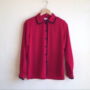 Lauren Lee Vintage red button down shirt
